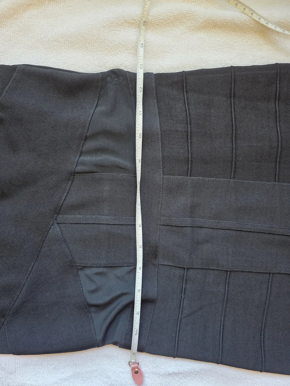 Bebe Black Bandage Bodycon Mini Dress Mesh Cutout Size M Date Night Going Out - Picture 11 of 13